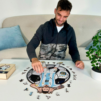 Reprezentacja piłki nożnej puzzle drewniane Argentina Messi 150 pcs
