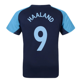Manchester City dziecięca koszulka meczowa Navy Haaland