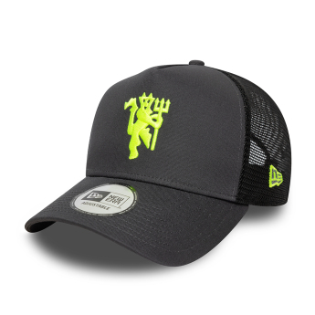 Manchester United czapka baseballówka 9Forty Trucker grey