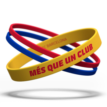 Barcelona gumowa bransoletka Locked yellow