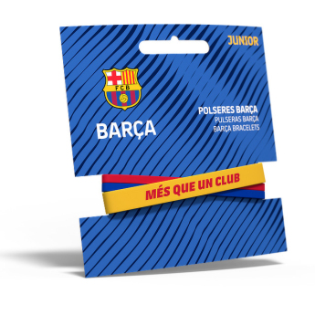 Barcelona dziecięca gumowa bransoletka Locked yellow