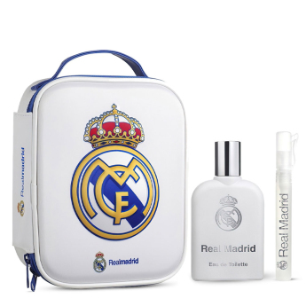 Real Madryt zestaw toaletowy Edt+Rollon Necesser 110ml