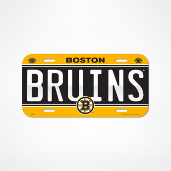 Boston Bruins tablica na ścianę License Plate Banner
