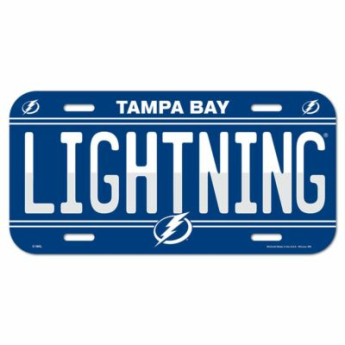 Tampa Bay Lightning tablica na ścianę License Plate Banner
