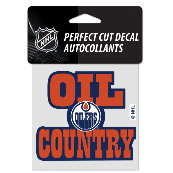 Edmonton Oilers naklejka Perfect Cut Decal SLOGAN