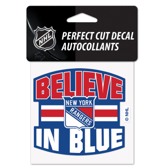 New York Rangers naklejka Perfect Cut Decal SLOGAN