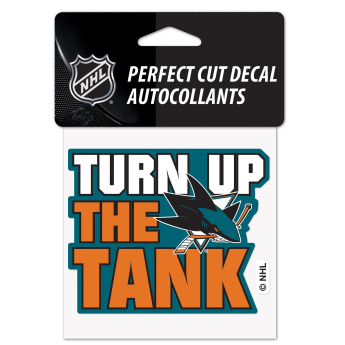 San Jose Sharks naklejka Perfect Cut Decal SLOGAN