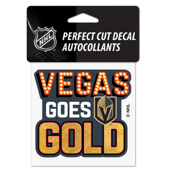 Vegas Golden Knights naklejka Perfect Cut Decal SLOGAN