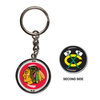Chicago Blackhawks brelok do kluczy Spinner Key Ring