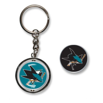 San Jose Sharks brelok do kluczy Spinner Key Ring