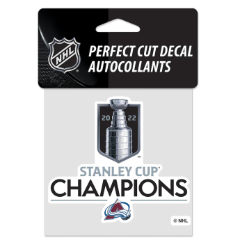 Colorado Avalanche naklejka 2022 Stanley Cup Champions Perfect-Cut Decal