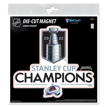 Colorado Avalanche magneska 2022 Stanley Cup Champions Indoor/Outdoor Trophy