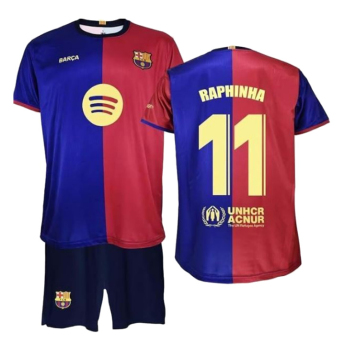 Barcelona zestaw dziecięcy replica 24/25 Home Raphinha