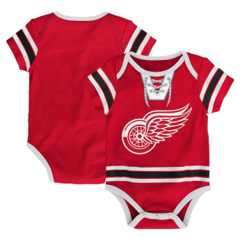 Detroit Red Wings body dziecięce Hockey Pro Creeper Plain Back
