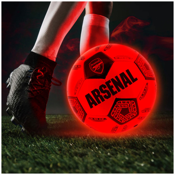 Arsenal piłka LED Glow Football - size 5