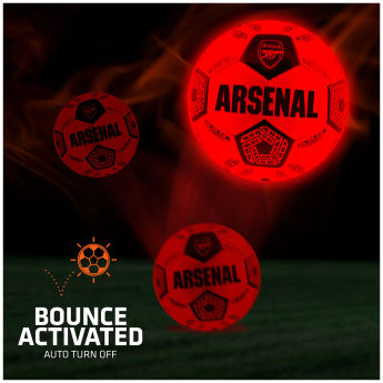 Arsenal piłka LED Glow Football - size 5