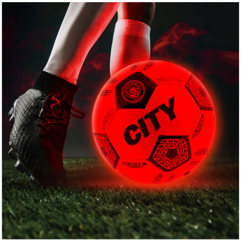 Manchester City piłka LED Glow Football - size 5