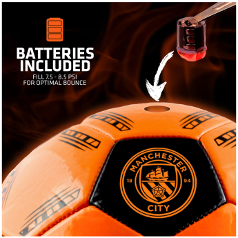 Manchester City piłka LED Glow Football - size 5