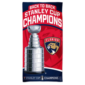 Florida Panthers ręcznik plażowy 2025 Stanley Cup Champions Locker Room Back to Back Celebration