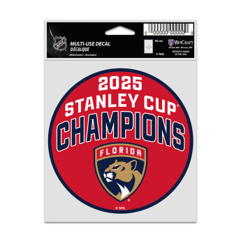 Florida Panthers naklejka 2025 Stanley Cup Champions Fan Decal Set