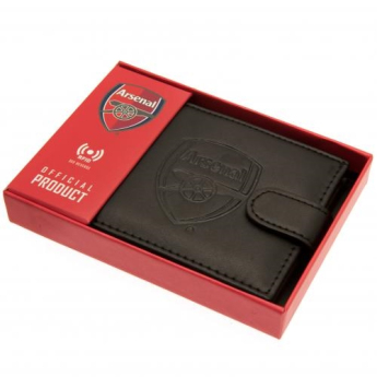 Arsenal skórzany portfel Rfid black