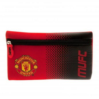 Manchester United piórnik na ołówki flat fade
