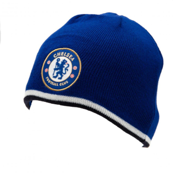 Chelsea czapka zimowa double sided blue