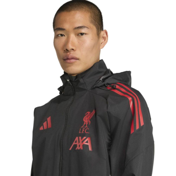Liverpool męska kurtka z kapturem Allweather black
