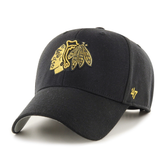 Chicago Blackhawks czapka baseballówka Metallic Snap 47 Mvp black