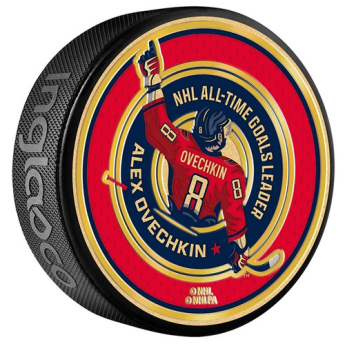 Washington Capitals krążek Alex Ovechkin 895 Goals Lenticular Souvenir Hockey Gold Edition