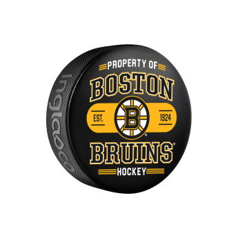 Boston Bruins krążek NHL Property Of Souvenir Collector Hockey