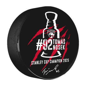 Florida Panthers krążek do podpisu Tomáš Nosek #92 Stanley Cup Champion 2025