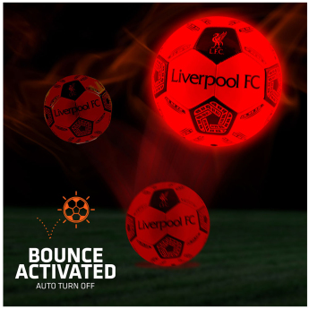 Liverpool piłka LED Glow Football - size 5