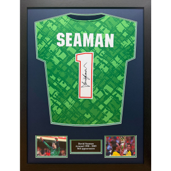Słynni piłkarze koszulka w antyramie 1990-2003 Seaman Signed Shirt (Framed)