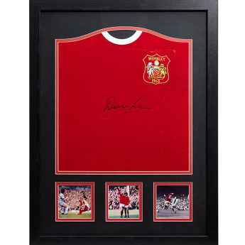 Słynni piłkarze koszulka w antyramie 1963 Law Signed Shirt (Framed)