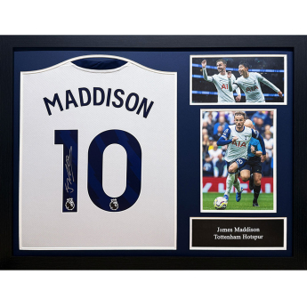 Słynni piłkarze koszulka w antyramie 2024-2025 Maddison Signed Shirt (Framed)
