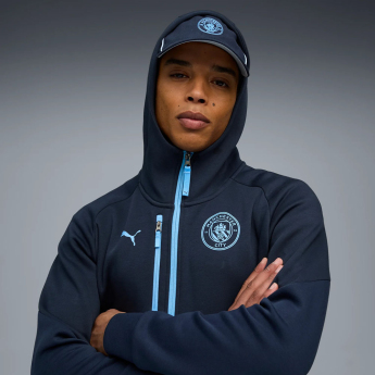 Manchester City męska bluza z kapturem Pumatech navy