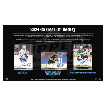 NHL pudełka karty hokejowe NHL 2024-25 Upper Deck Clear Cut Hobby Box