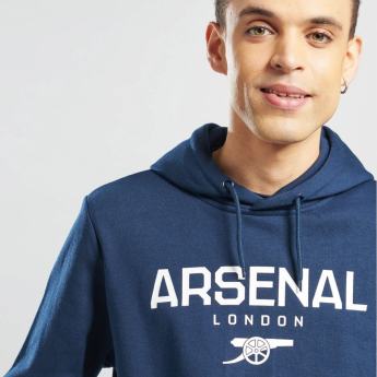 Arsenal męska bluza z kapturem Logo navy