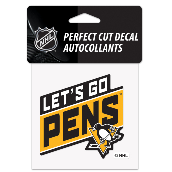 Pittsburgh Penguins naklejka Perfect Cut Decal SLOGAN