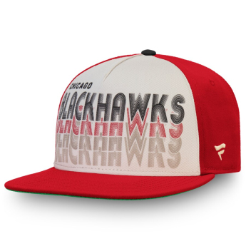 Chicago Blackhawks czapka flat baseballówka True Classic Cream