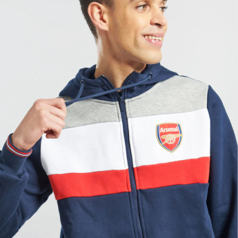 Arsenal męska bluza z kapturem Full Zip colour
