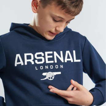 Arsenal dziecięca bluza z kapturem Logo navy