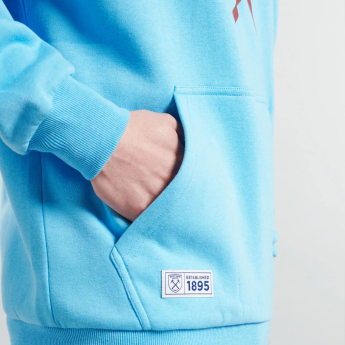 West Ham United męska bluza z kapturem Logo blue