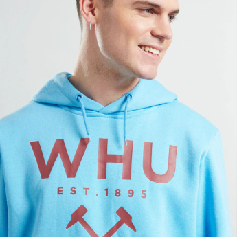West Ham United męska bluza z kapturem Logo blue