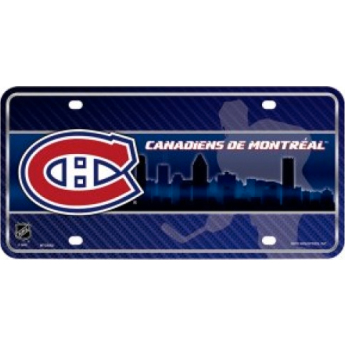 Montreal Canadiens tablica na ścianę Metal License Plate