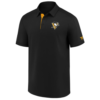 Pittsburgh Penguins męska koszulka polo Authentic Rinkside Performance black