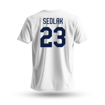 Reprezentacje hokejowe koszulka dziecięca Lukáš Sedlák #23 Czech National Emblem 2025 White