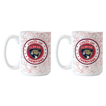 Florida Panthers zestaw kubków 2025 Stanley Cup Champions Two-Pack 15oz. Wrap Sublimated