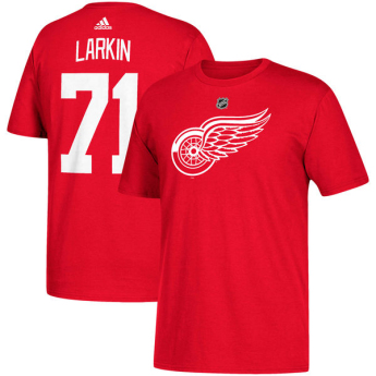 Detroit Red Wings koszulka męska red #71 Dylan Larkin